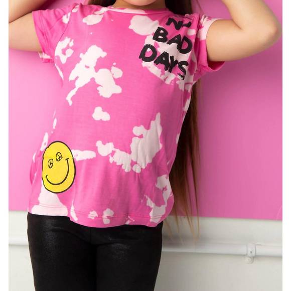 NEW FLOWERS BY ZOE no bad days tee in pink - Picture 2 of 3